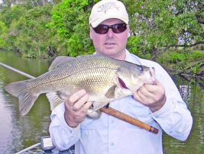 The author with the sort of bass the Clarence River is famous for. After a wet winter, it should be a good season.